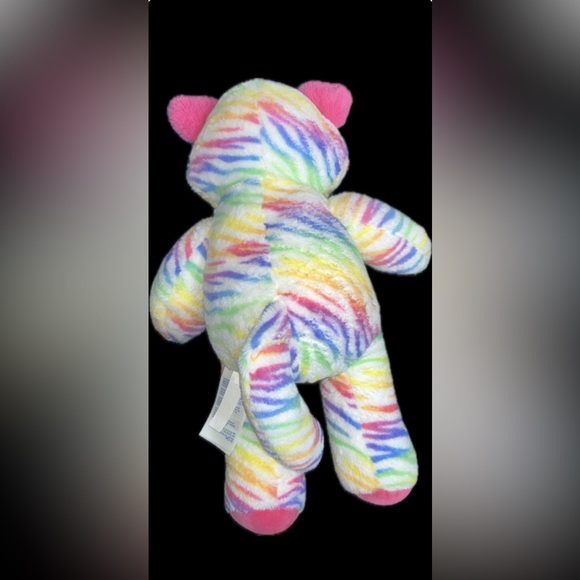 Penny the Rainbow Striped Tiger - Build A Bear stuffed animal plush - Picture 2 of 5